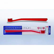 SWISSDENT PROFI Colours Soft Medium zobu birste (sarkana)